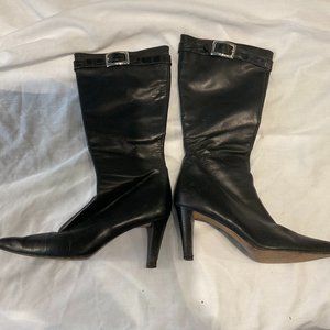 Lilly Pulitzer High Heel Black Boots Sz 6
